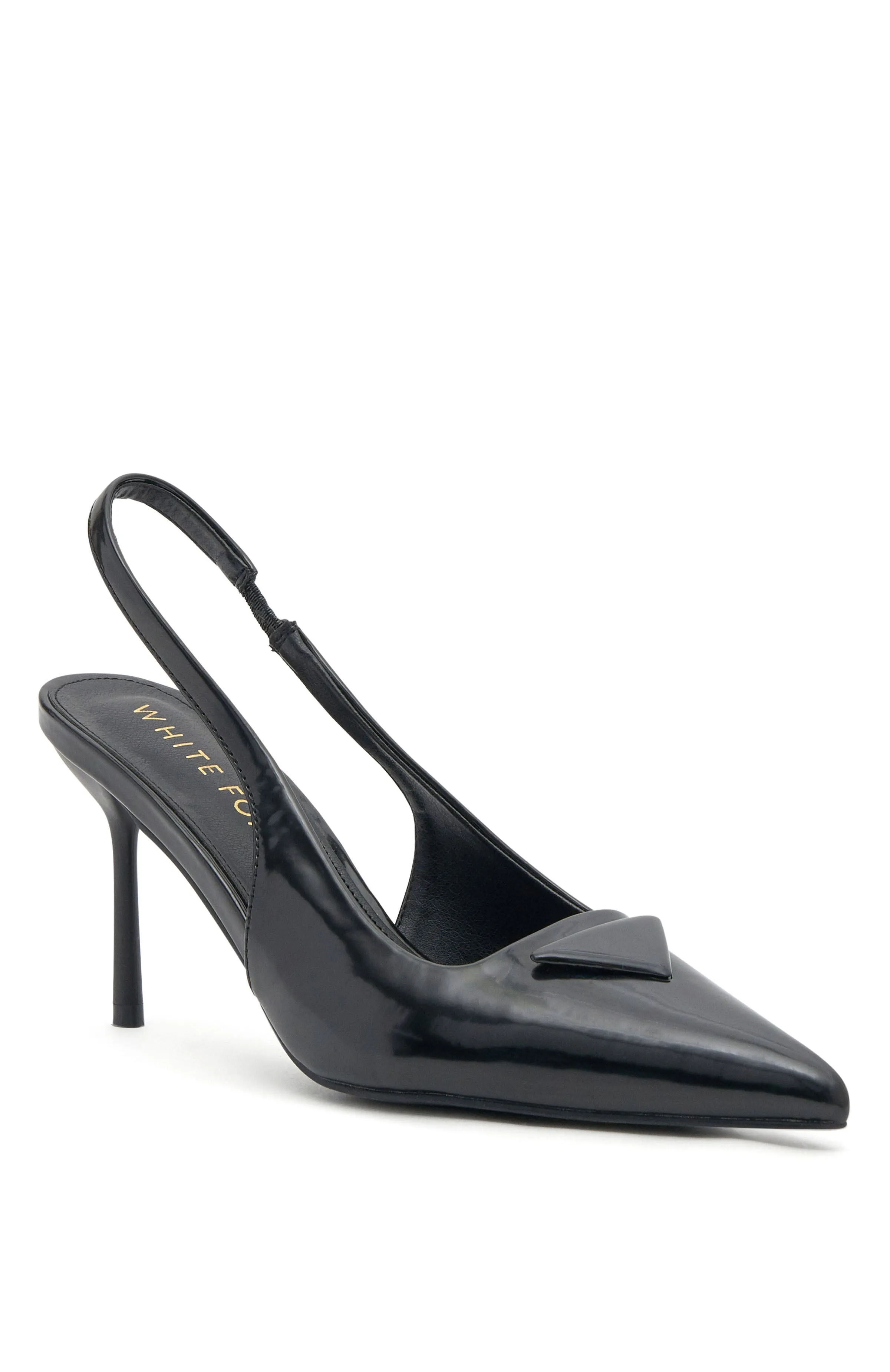 Georgie Slingback Heels Black Smooth sold by White Fox Boutique product image thumbnail 3
