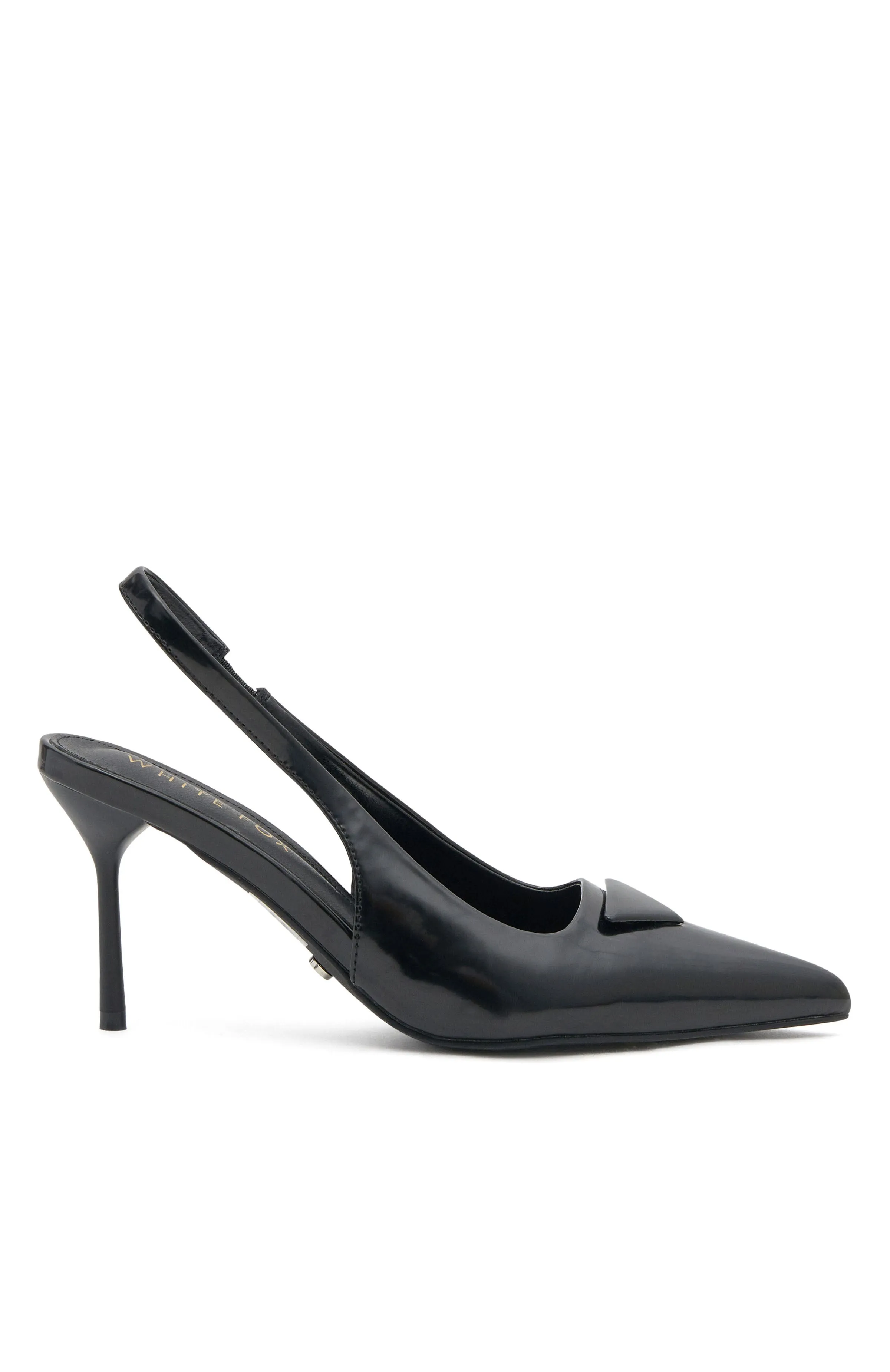 Georgie Slingback Heels Black Smooth sold by White Fox Boutique product image thumbnail 2