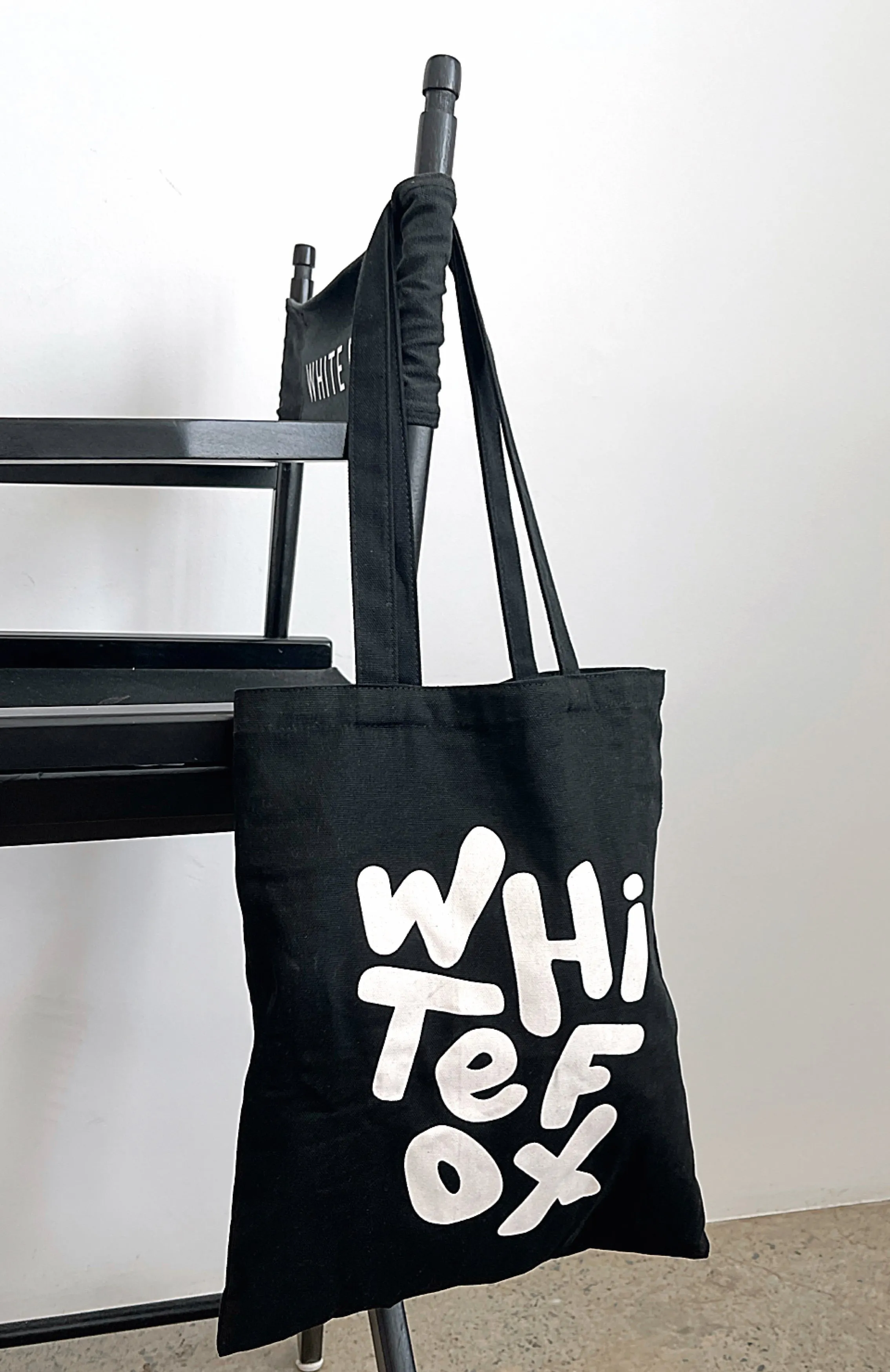 New Standard Tote Bag Black/White sold by White Fox Boutique product image thumbnail 5
