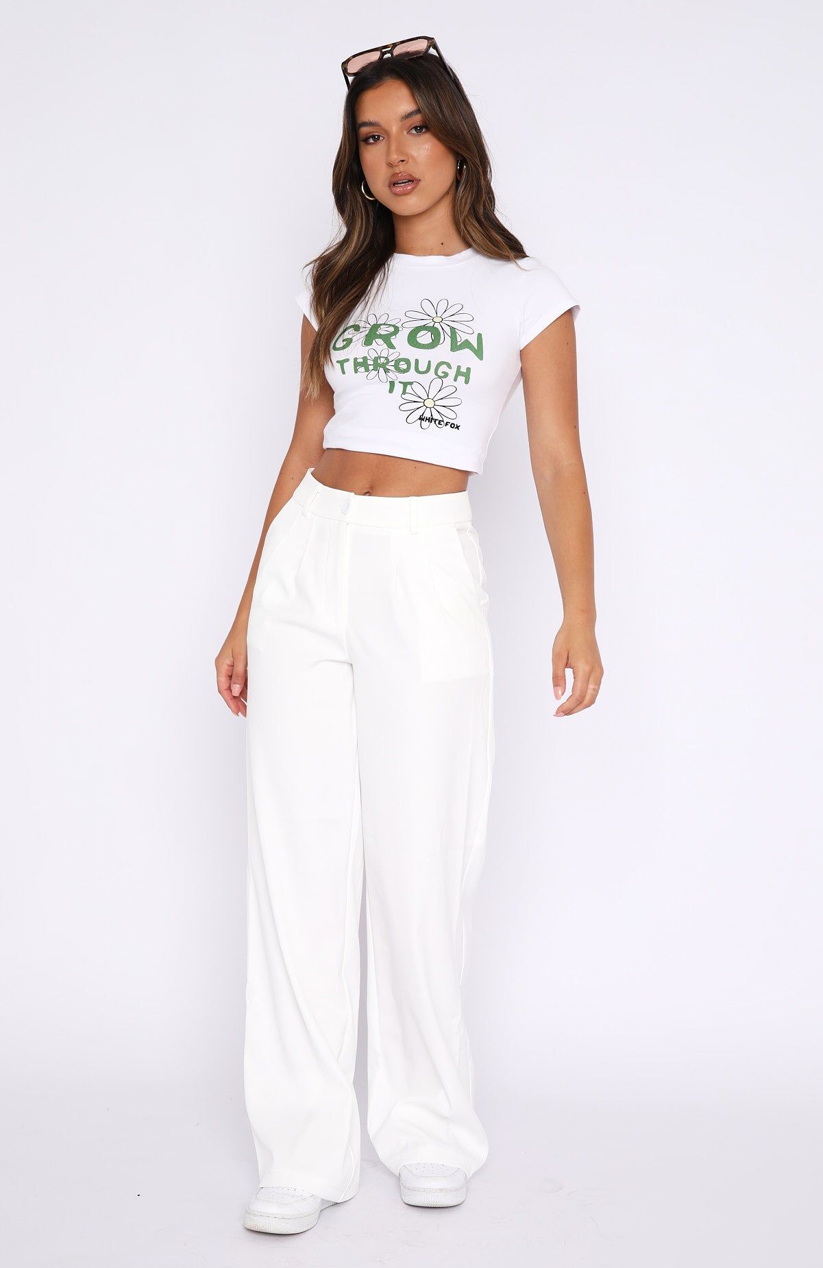First Glimpse Pants White sold by White Fox Boutique product image thumbnail 5