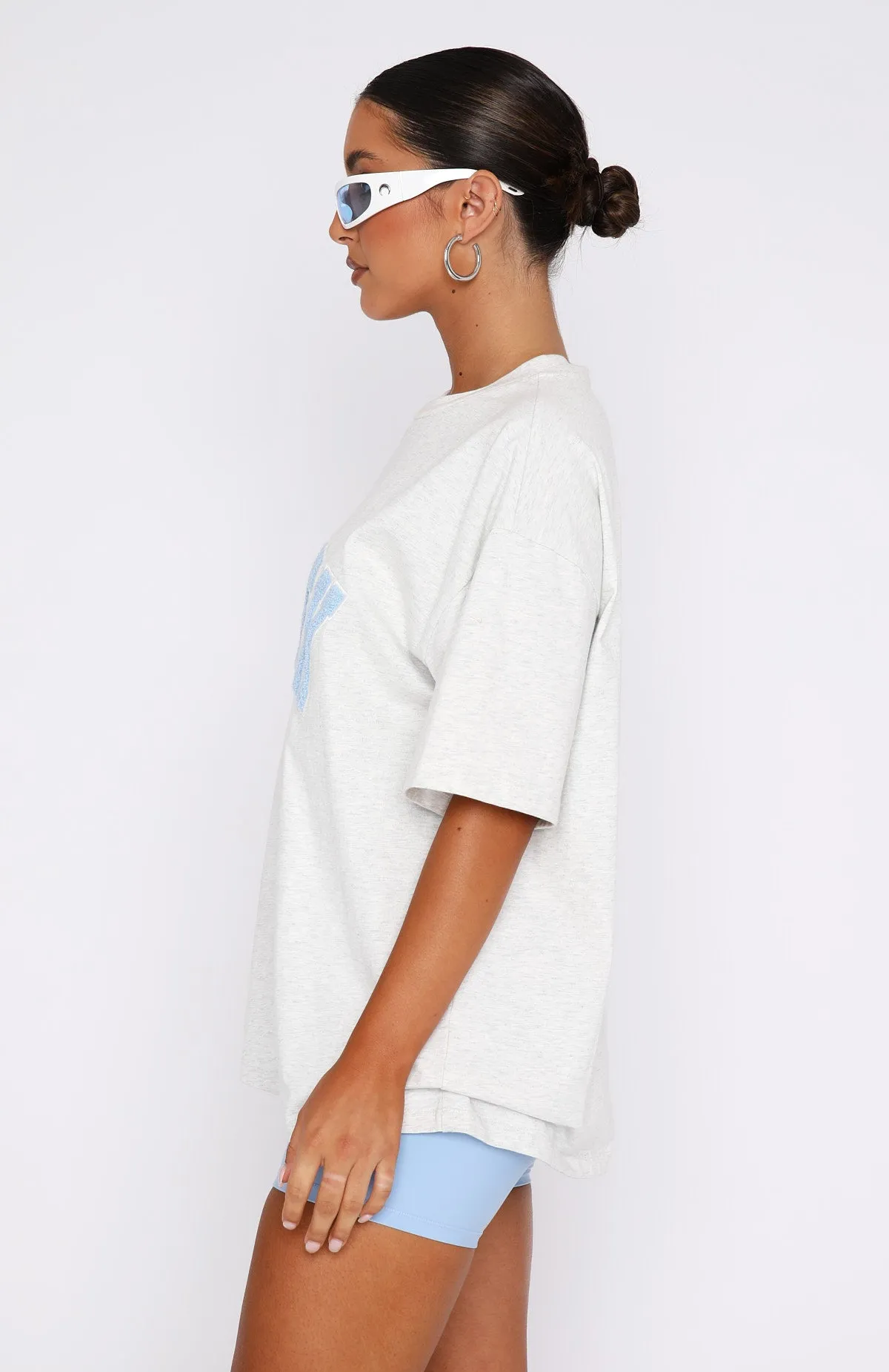 Give It Away Oversized Tee Grey Marle sold by White Fox Boutique product image thumbnail 3