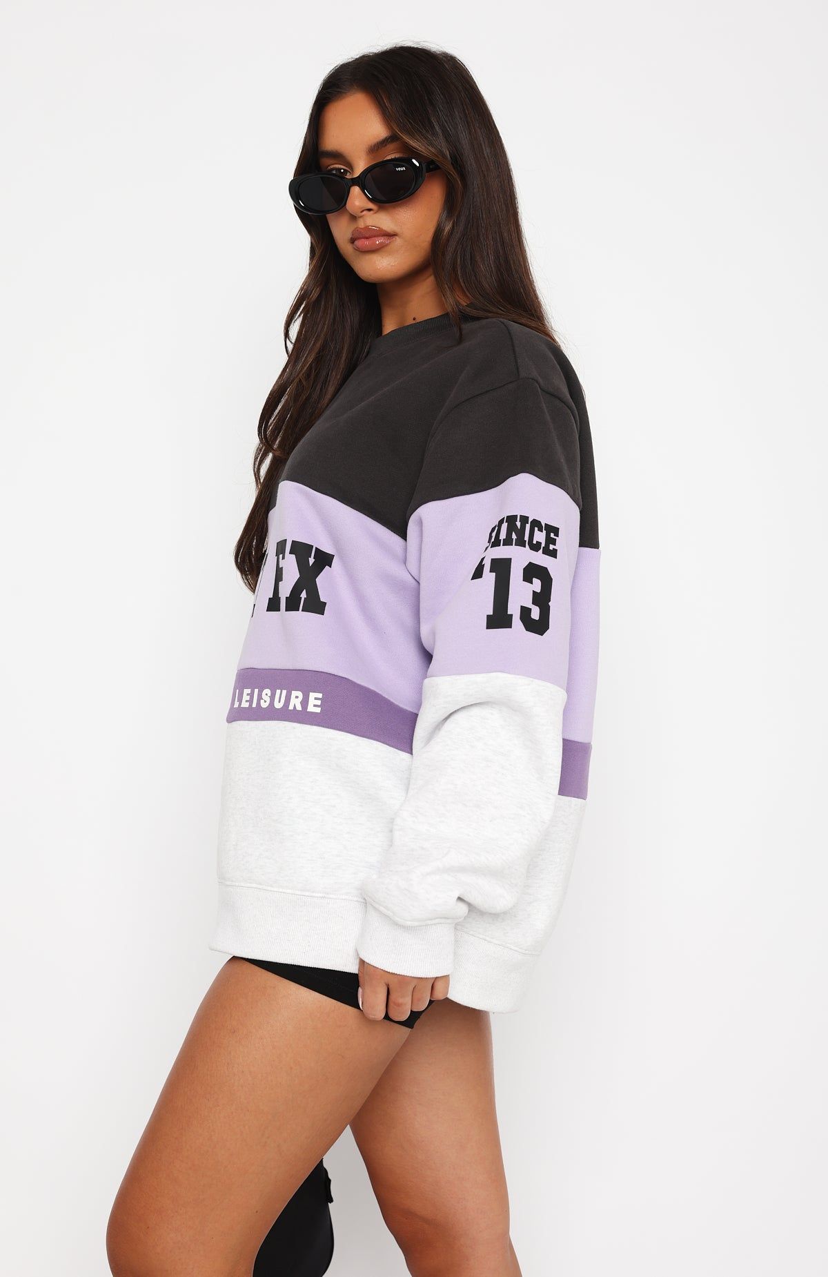 Latest And Greatest Oversized Sweater Lilac sold by White Fox Boutique product image thumbnail 3