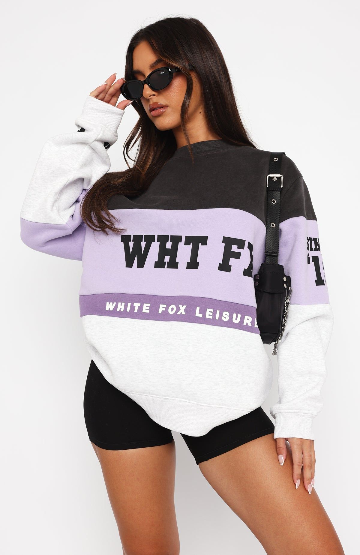 Latest And Greatest Oversized Sweater Lilac sold by White Fox Boutique product image thumbnail 2