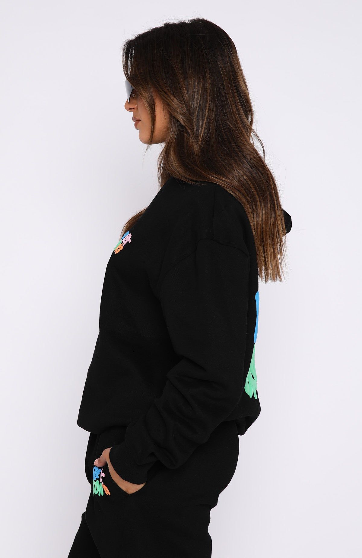 Best Is Yet To Come Oversized Hoodie Black sold by White Fox Boutique product image thumbnail 3