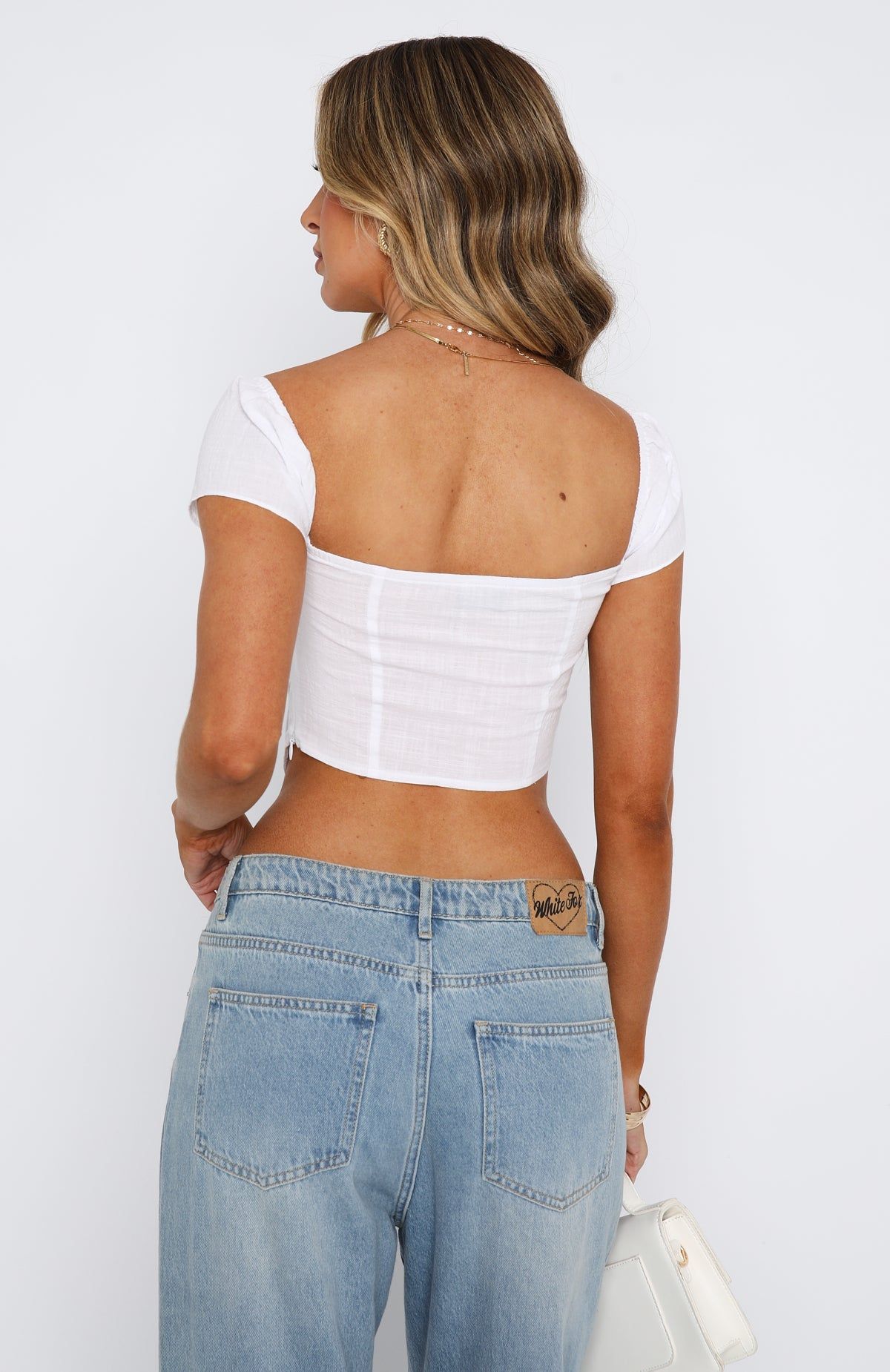 Lover Of You Top White sold by White Fox Boutique product image thumbnail 4