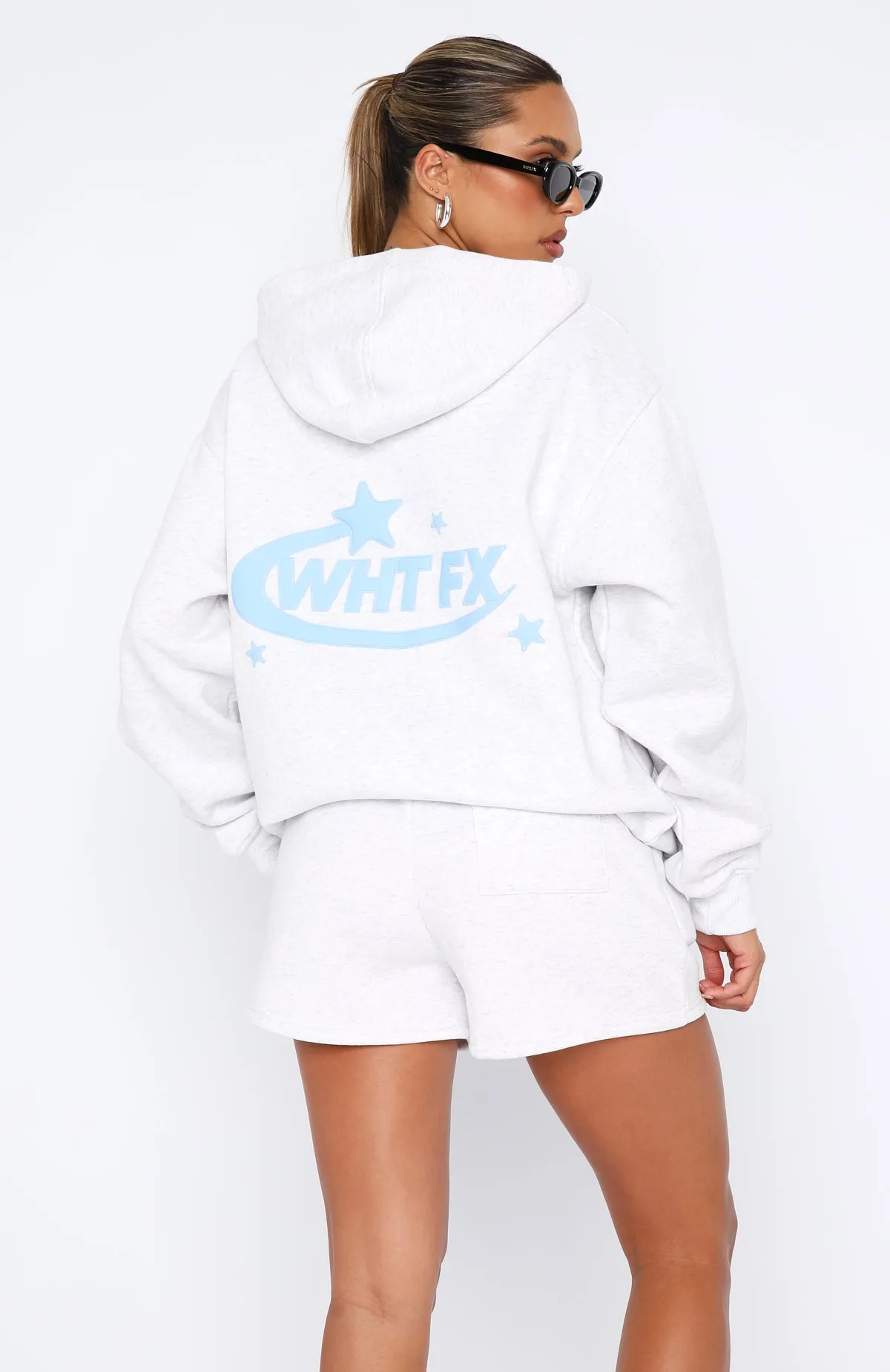 The Main Star Oversized Hoodie Grey Marle sold by White Fox Boutique product image thumbnail 4