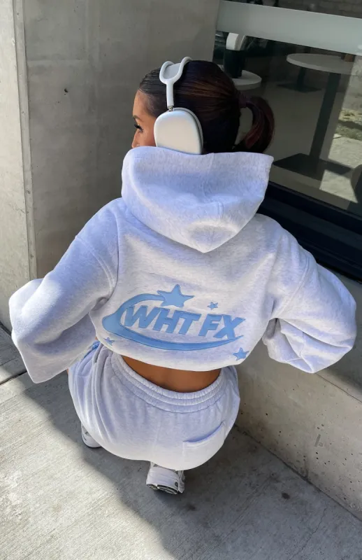 The Main Star Oversized Hoodie Grey Marle sold by White Fox Boutique