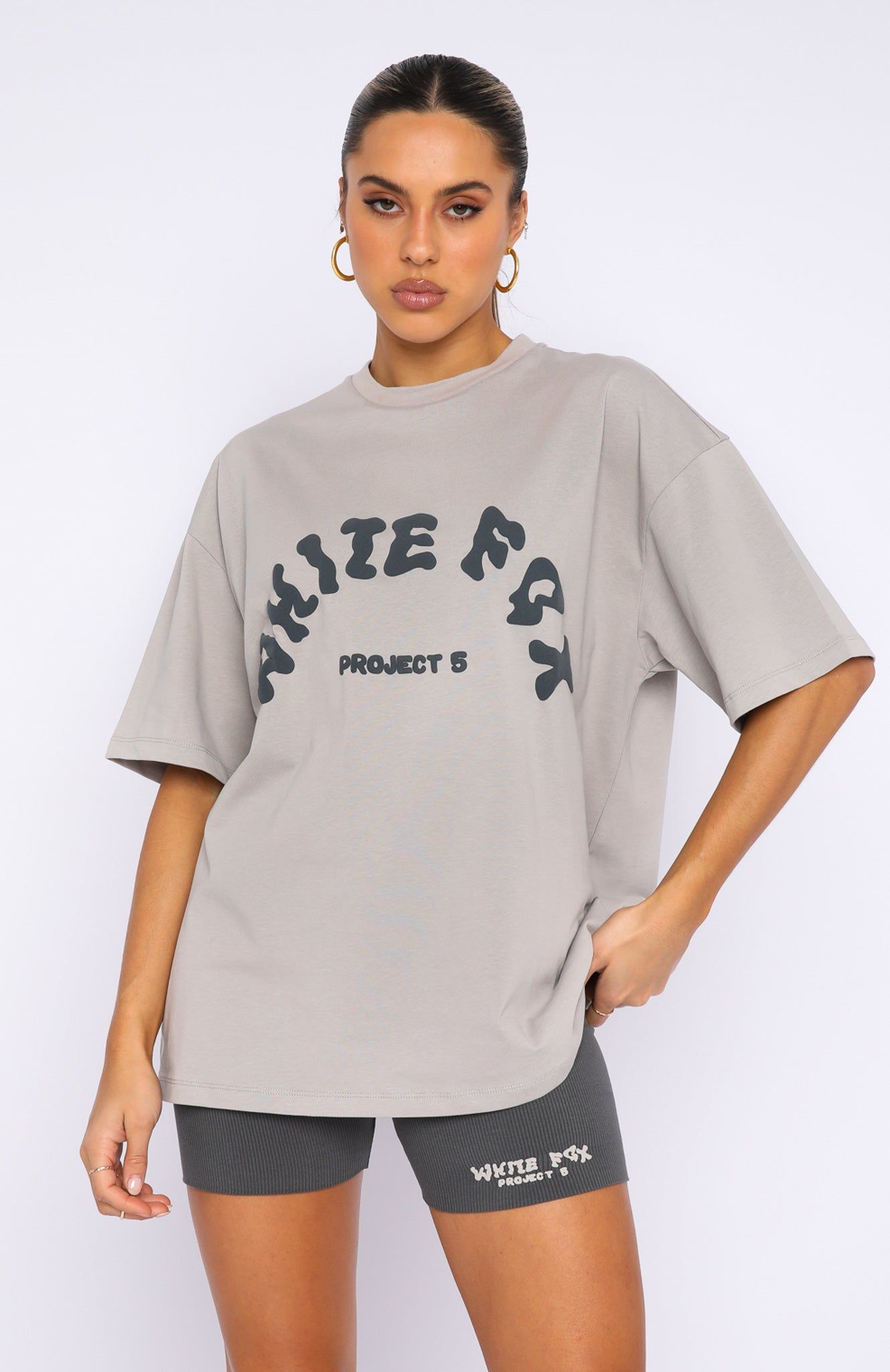 Project 5 Oversized Tee Lunar sold by White Fox Boutique product image thumbnail 2