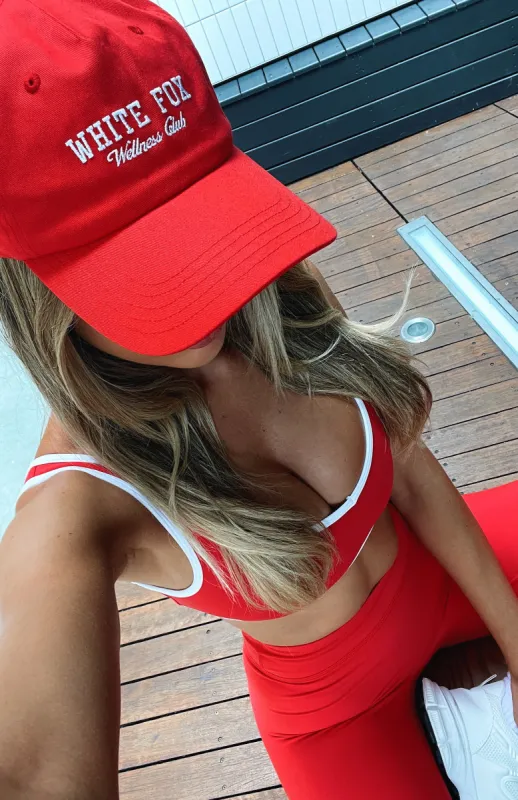 Wellness Club Cap Red sold by White Fox Boutique