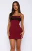 One True Love Mini Dress Wine sold by White Fox Boutique