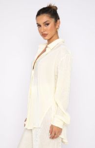 Destined For You Long Sleeve Shirt Cream sold by White Fox Boutique