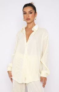 Destined For You Long Sleeve Shirt Cream sold by White Fox Boutique