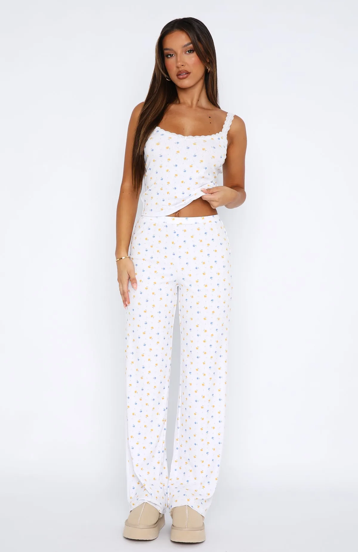 Blissful Dreams Pyjamas Set Buttercup Floral sold by White Fox Boutique product image thumbnail 2