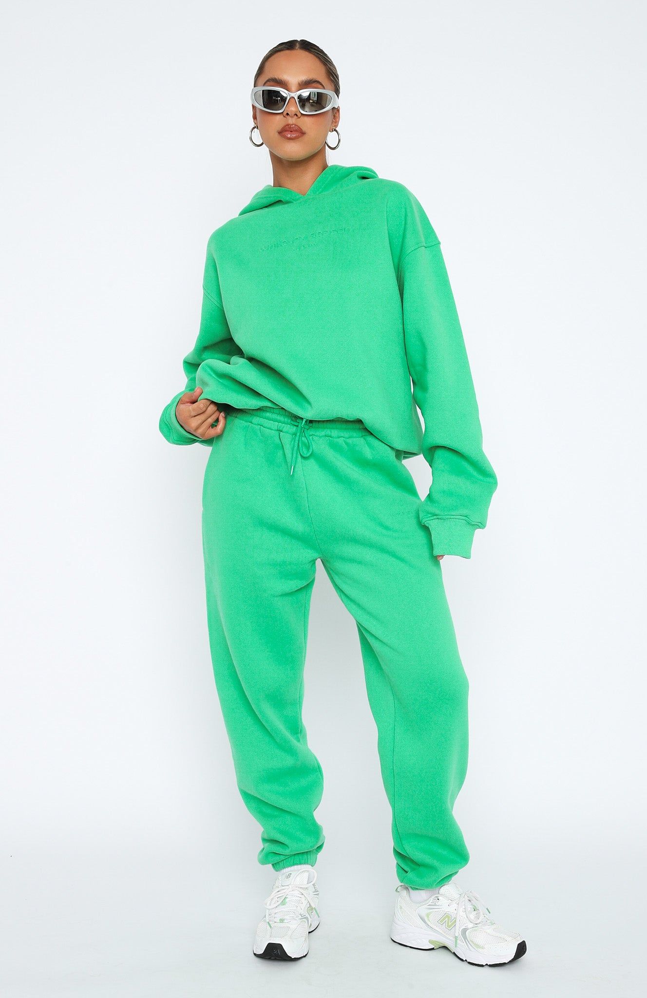 Future Forward Oversized Hoodie Jolly Green sold by White Fox Boutique product image thumbnail 5