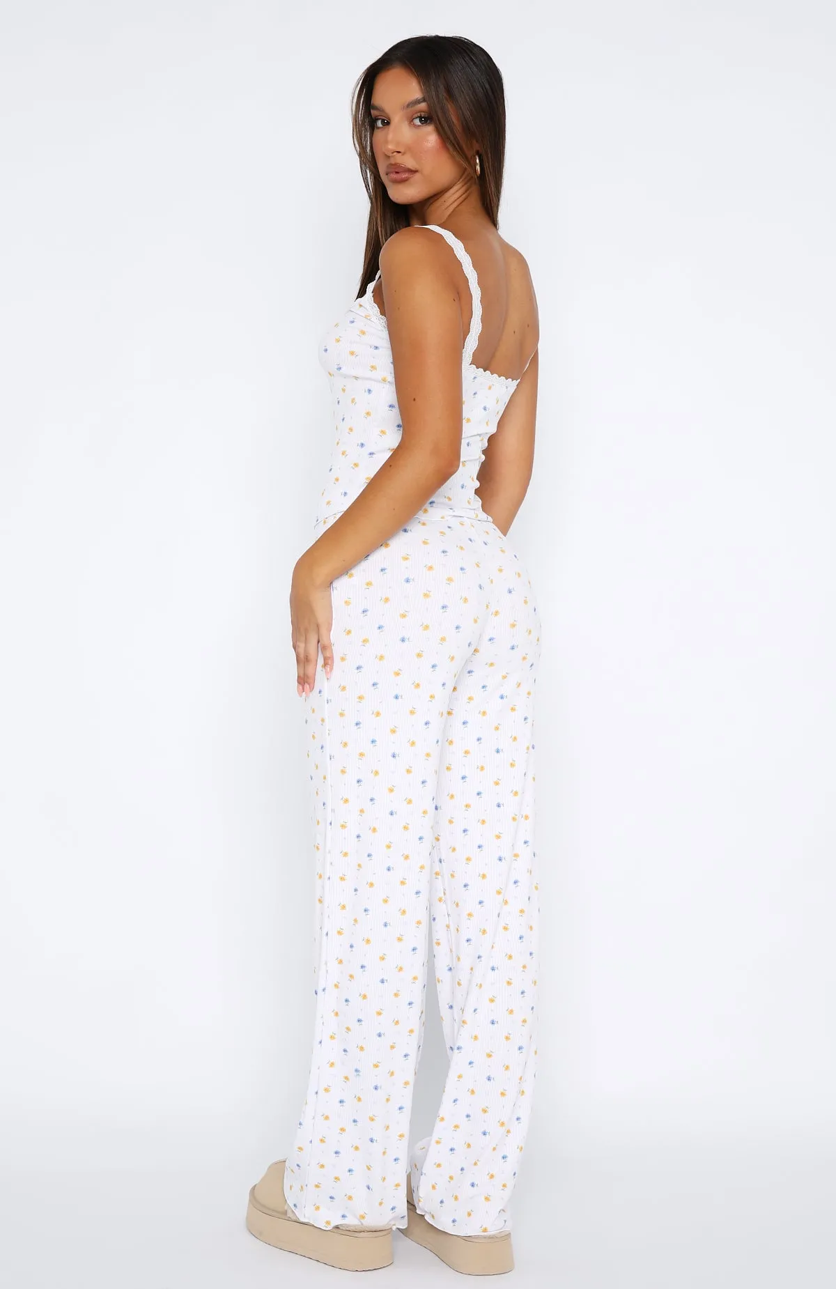 Blissful Dreams Pyjamas Set Buttercup Floral sold by White Fox Boutique product image thumbnail 4