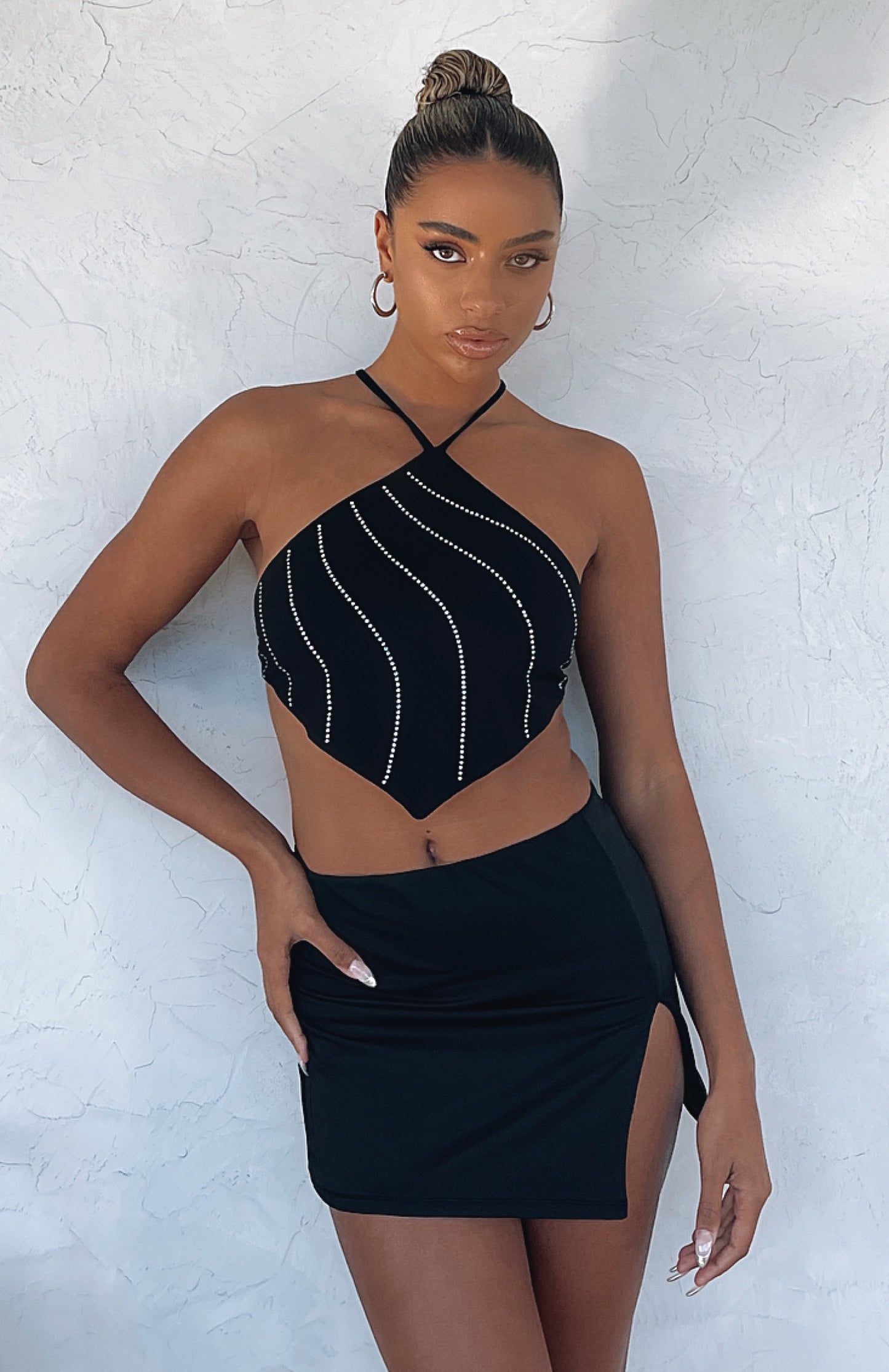 High Temptation Crop Black sold by White Fox Boutique product image thumbnail 5