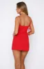 Take You Dancing Mini Dress Red sold by White Fox Boutique