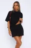 Keep Me Waiting Mini Skirt Black sold by White Fox Boutique