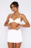 Summer Rain Mini Skirt White sold by White Fox Boutique