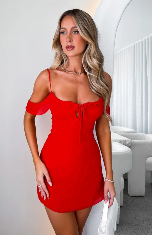 Check On It Mini Dress Red sold by White Fox Boutique