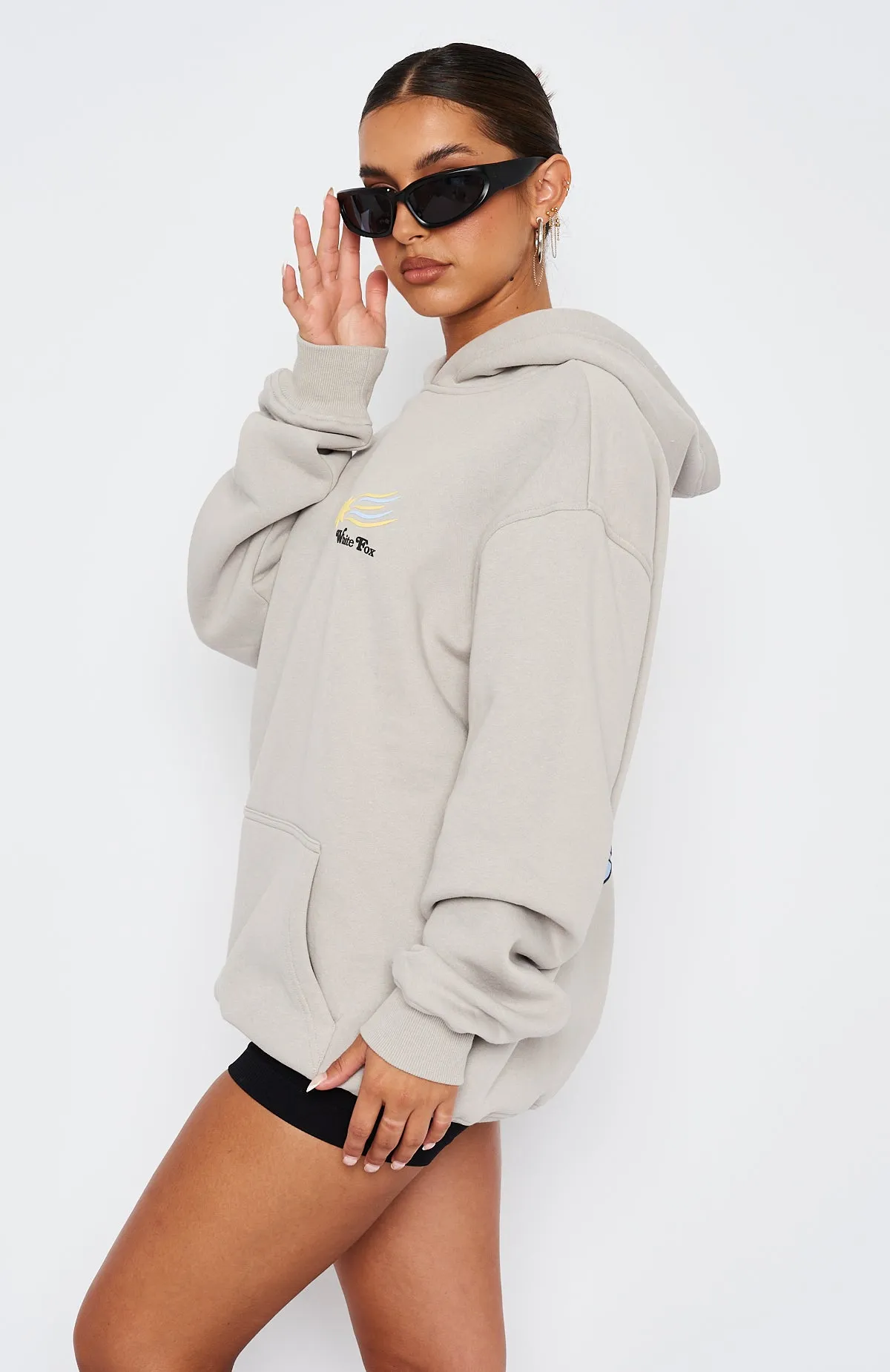 To The Moon Oversized Hoodie Lunar sold by White Fox Boutique product image thumbnail 3