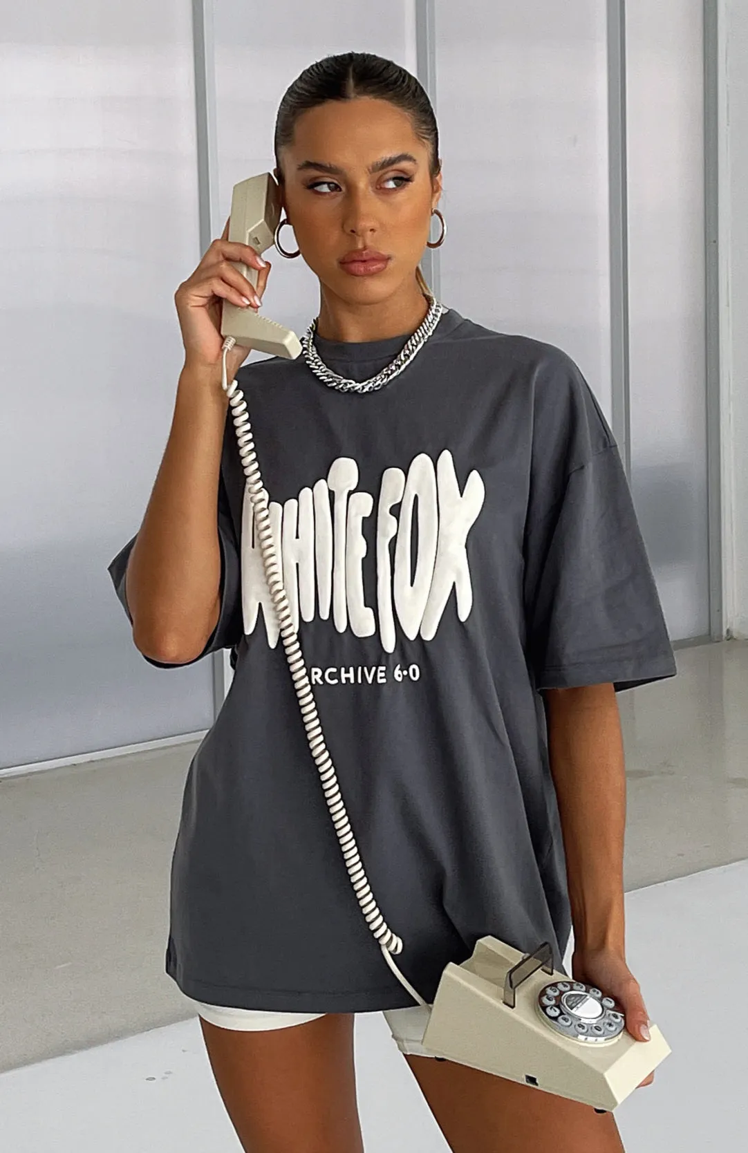 Archive 6.0 Oversized Tee Ash sold by White Fox Boutique