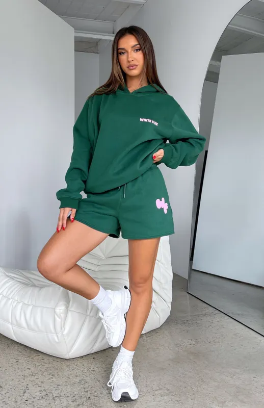 I'm Glad Lounge Shorts Forest Green sold by White Fox Boutique