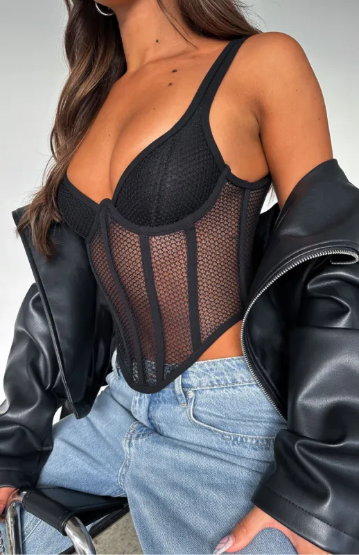It's My Time Bustier Black sold by White Fox Boutique