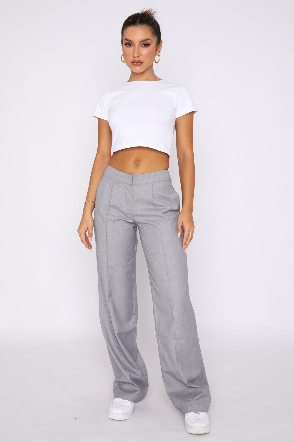 Keep It Cool Pants Grey sold by White Fox Boutique product image thumbnail 5