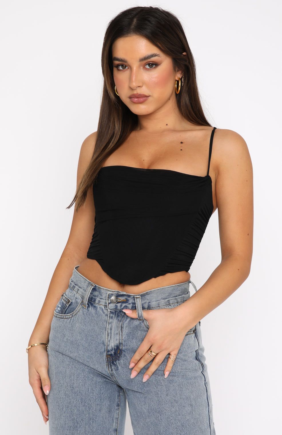 Out Of Focus Bustier Black | Parallel