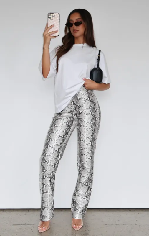 Snake Bite PU Pants Snake sold by White Fox Boutique