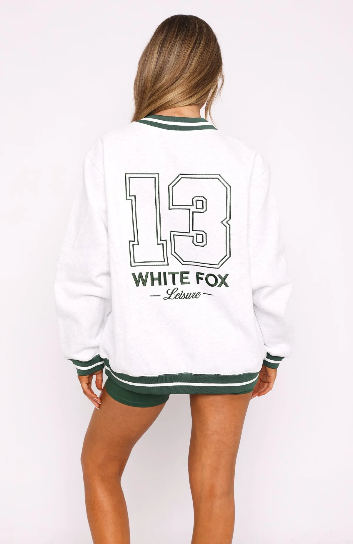 Hold Me Back Oversized Sweater Grey Marle sold by White Fox Boutique product image thumbnail 4