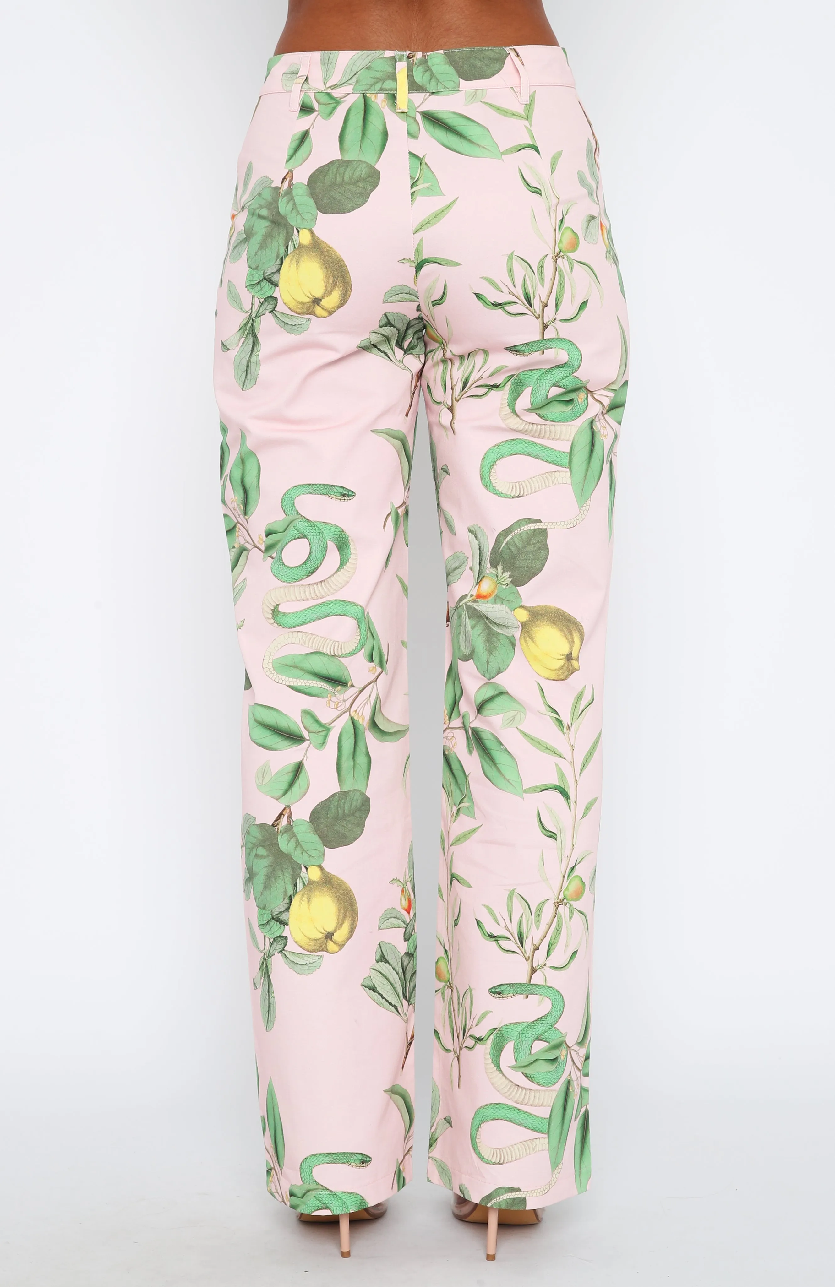 Here To Stay Pants Pink Serpent sold by White Fox Boutique product image thumbnail 4