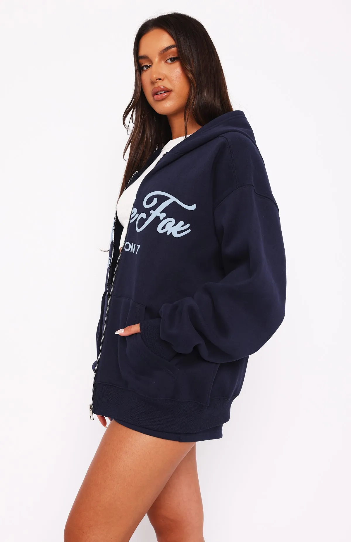 Season 7 Zip Front Hoodie Deep Sea sold by White Fox Boutique product image thumbnail 4