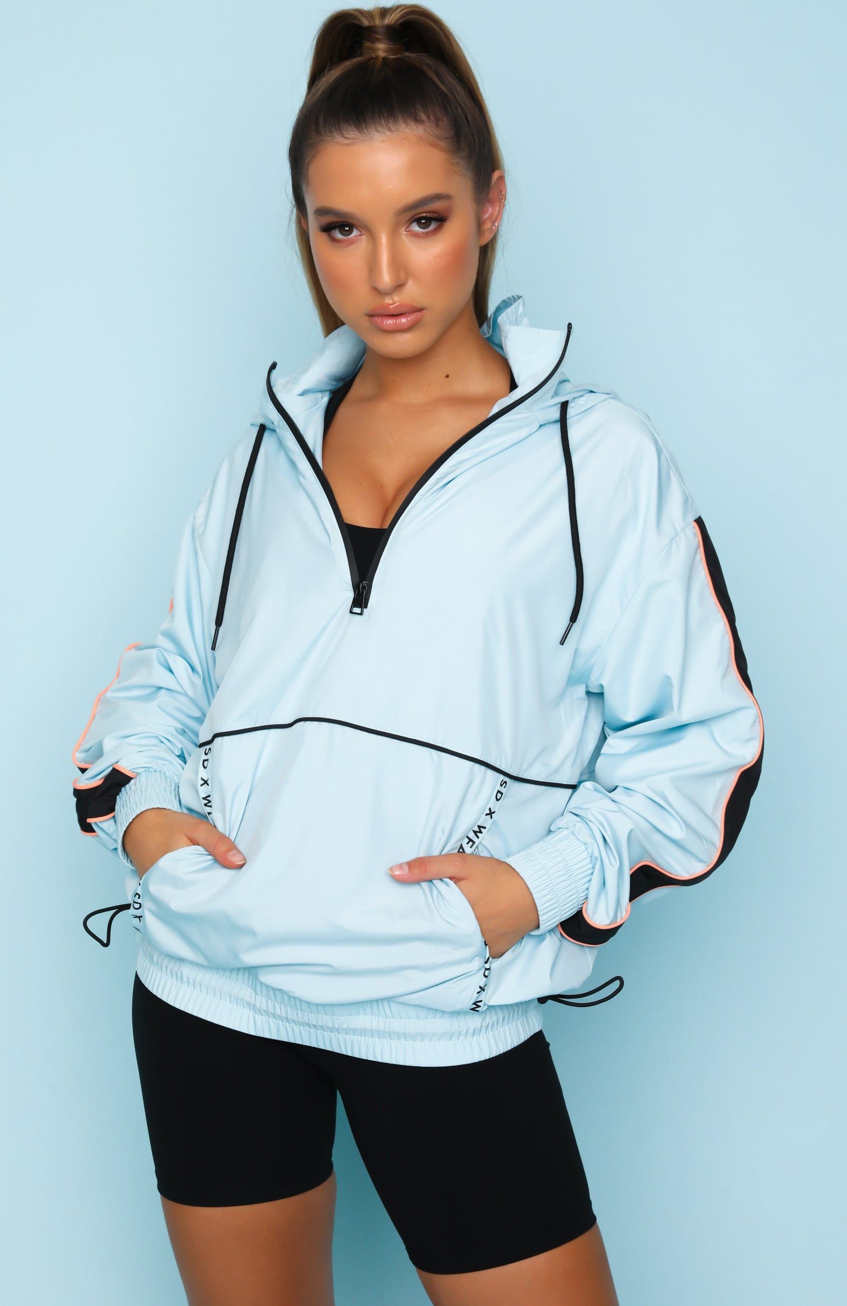 Skyler Windbreaker Sky Blue sold by White Fox Boutique product image thumbnail 4