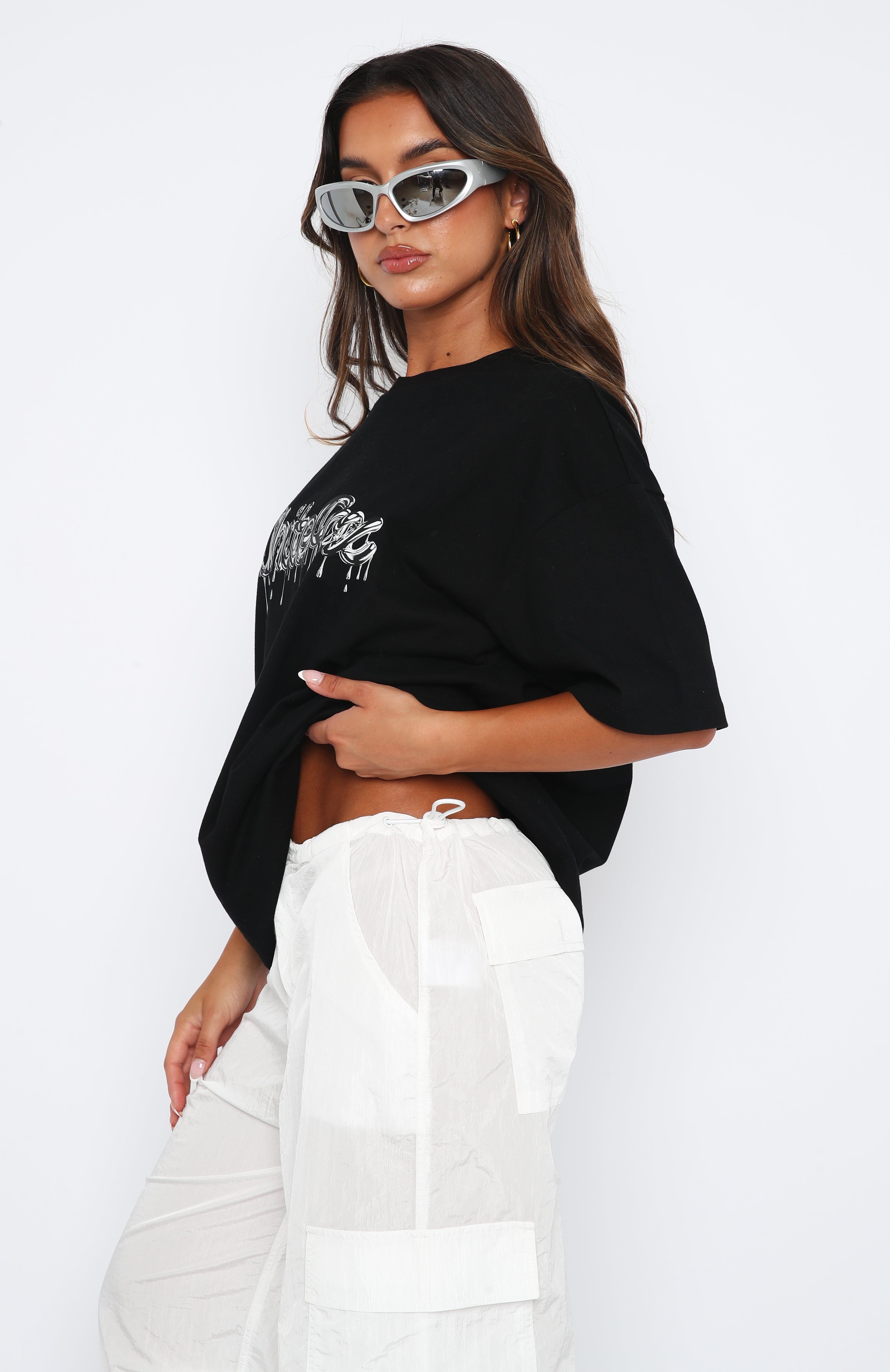 New Generation Oversized Tee Black sold by White Fox Boutique product image thumbnail 3