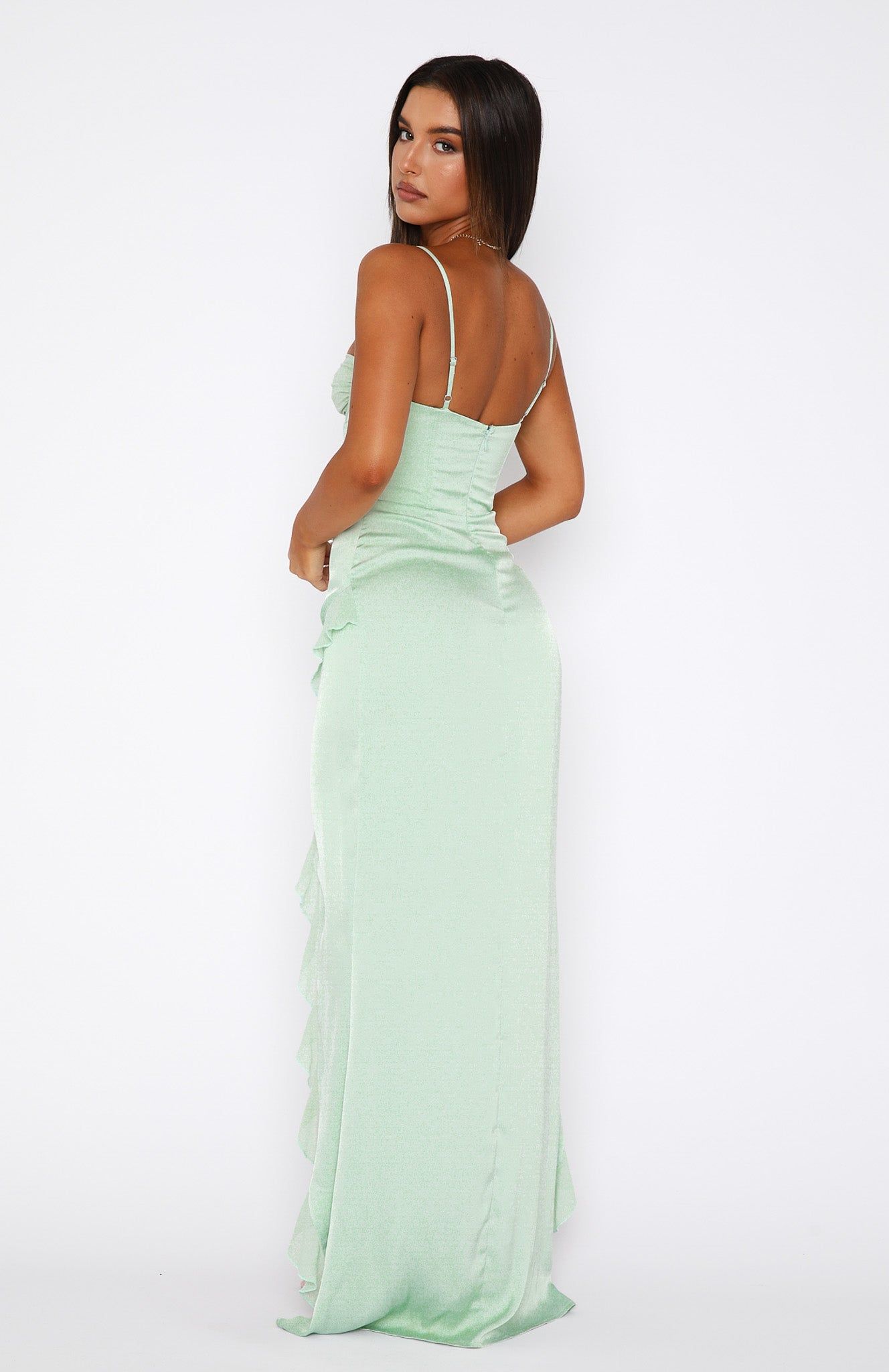 Just Can't Get Enough Maxi Dress Sage sold by White Fox Boutique product image thumbnail 5