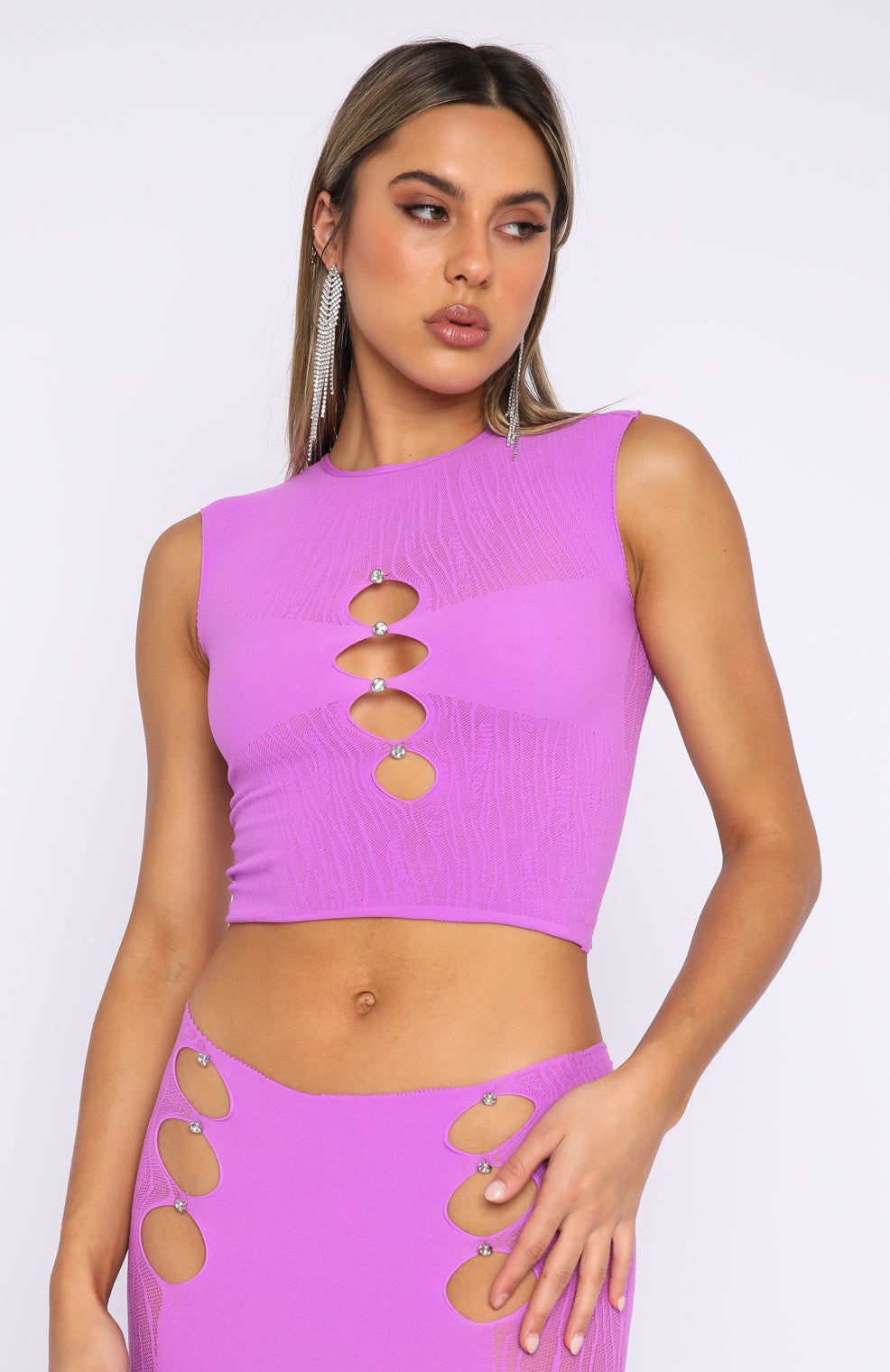 All To Myself Crop Purple sold by White Fox Boutique product image thumbnail 2