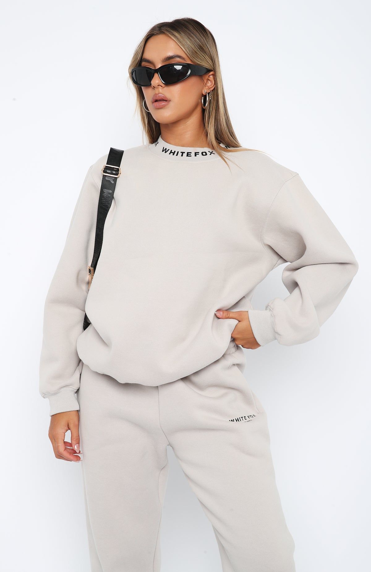 Put It On Repeat Oversized Sweater Lunar sold by White Fox Boutique product image thumbnail 2