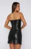 Worth Waiting PU Mini Skirt Black sold by White Fox Boutique