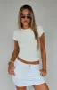 Too Blessed Tee Butter sold by White Fox Boutique