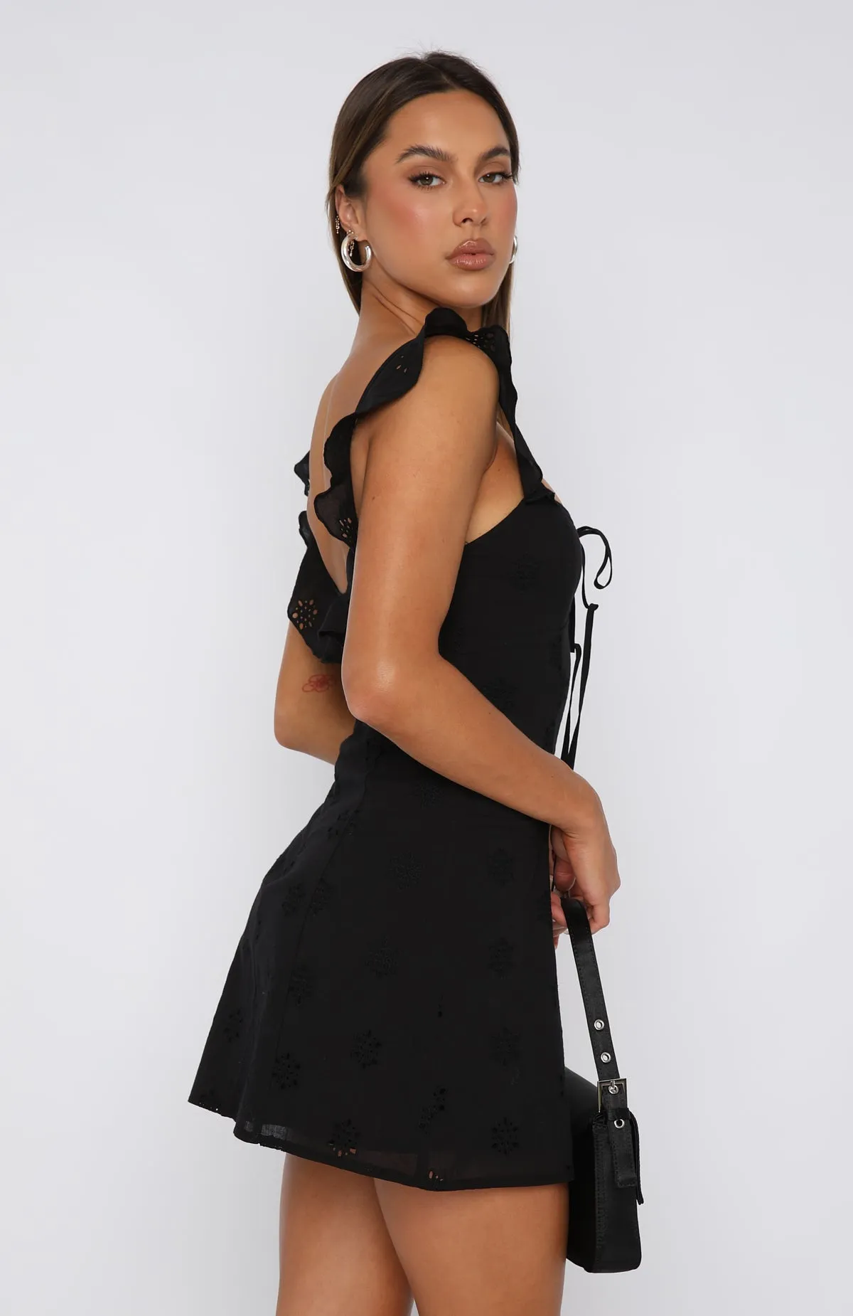 Summer Crush Mini Dress Black sold by White Fox Boutique product image thumbnail 3