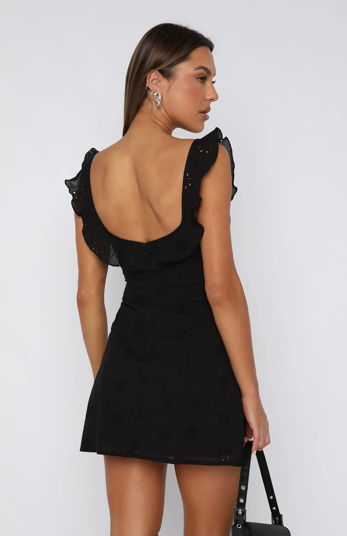 Summer Crush Mini Dress Black sold by White Fox Boutique product image thumbnail 4