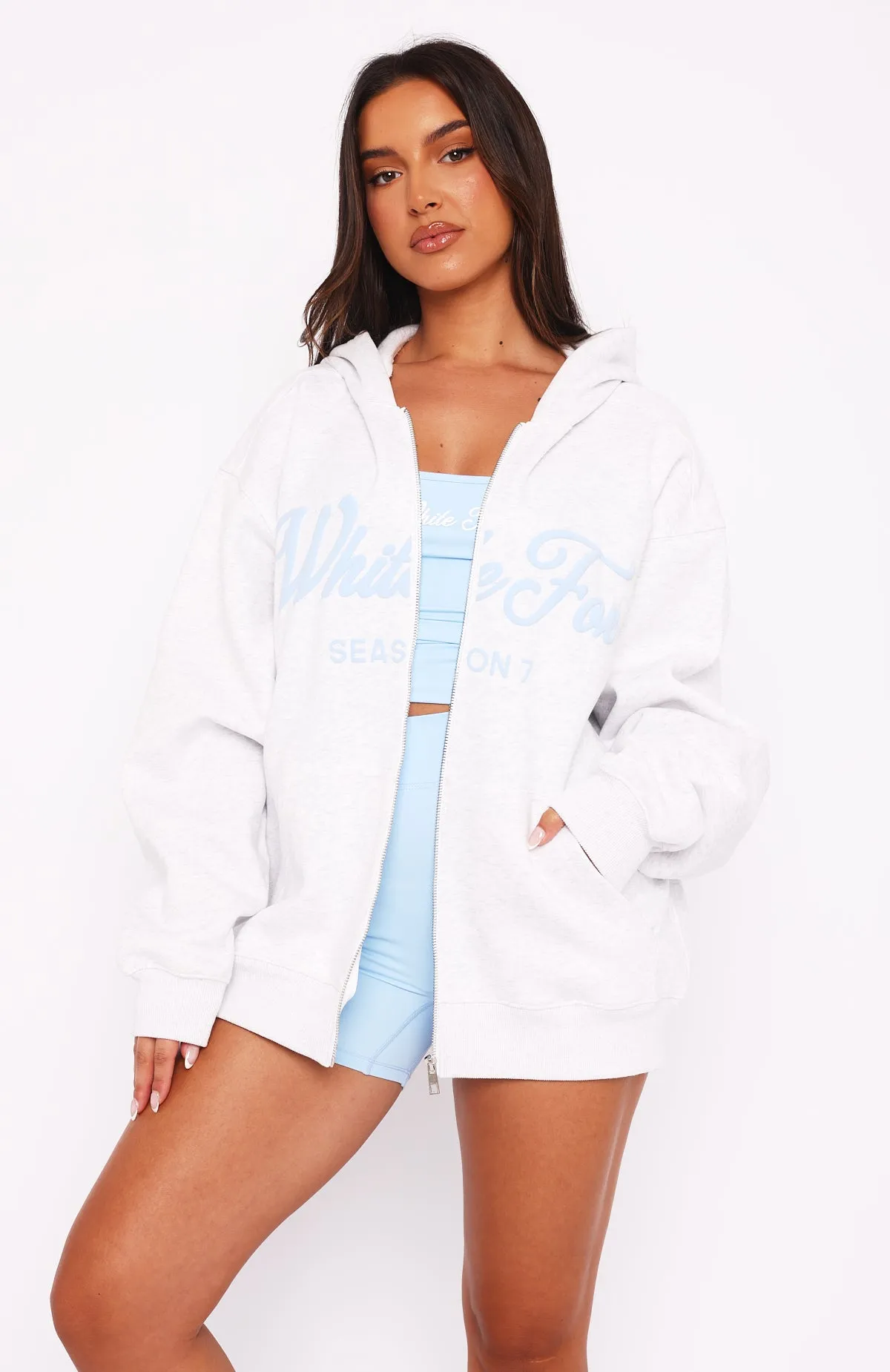 Season 7 Zip Front Hoodie Dawn sold by White Fox Boutique product image thumbnail 3