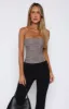 All The Small Things Bustier Mocha Check sold by White Fox Boutique