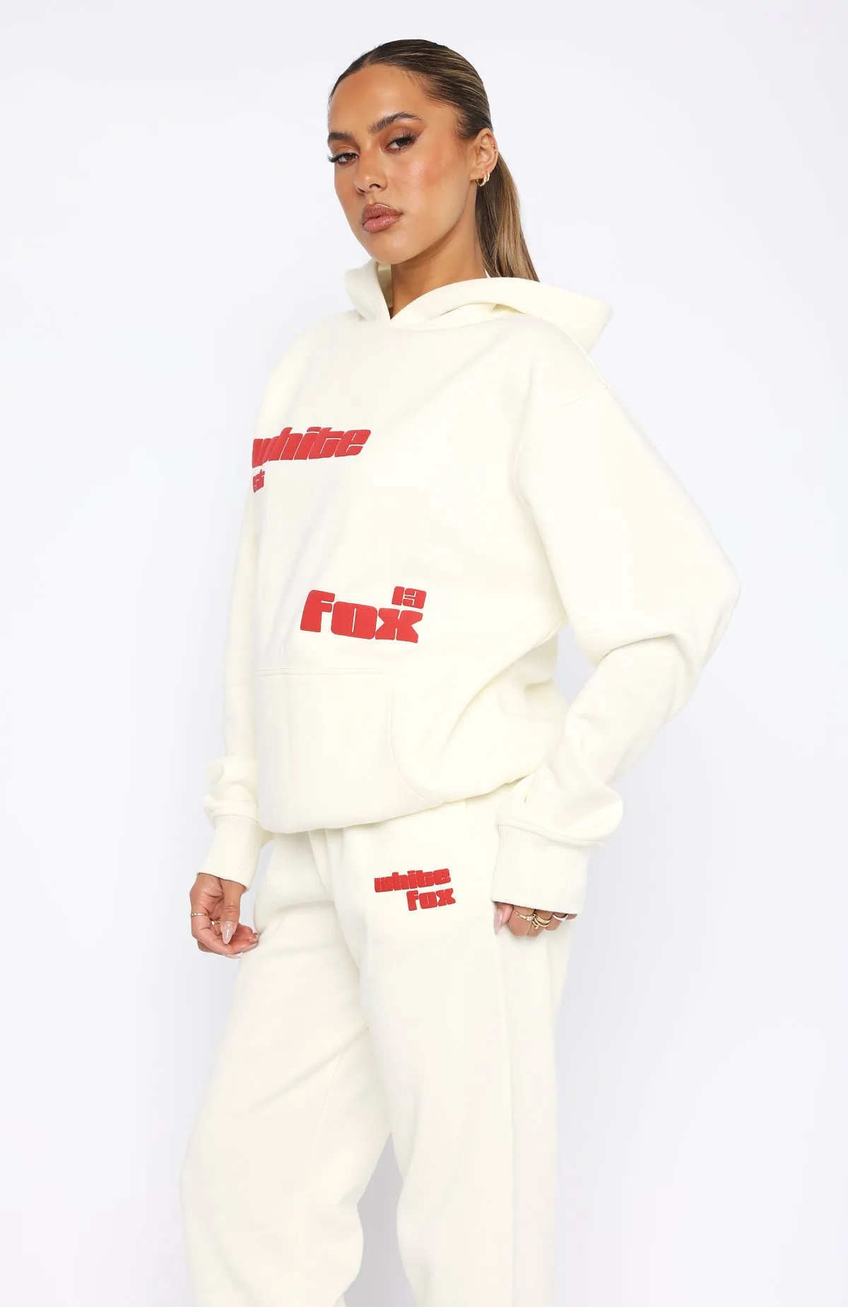 Meet At Our Spot Oversized Hoodie Cream sold by White Fox Boutique product image thumbnail 3