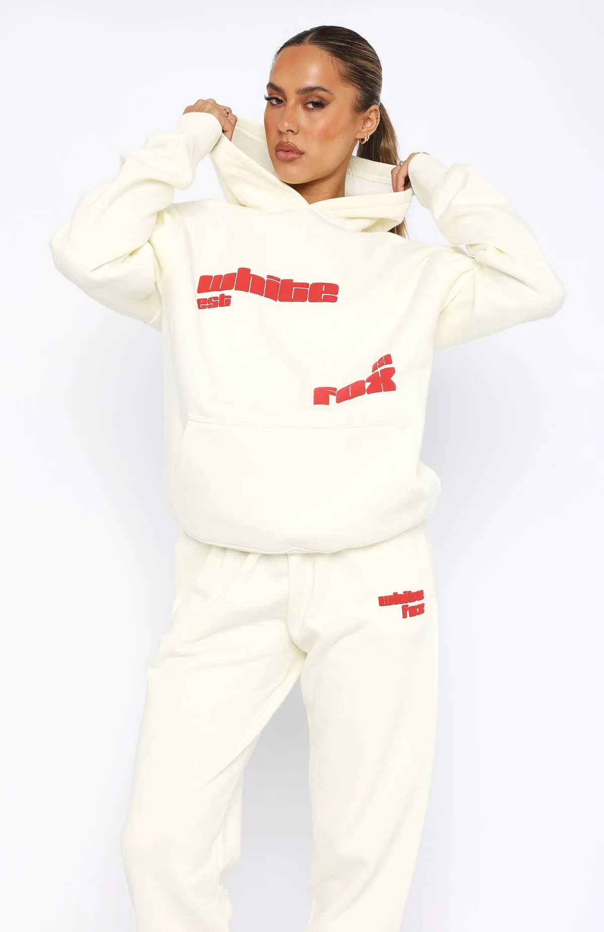 Meet At Our Spot Oversized Hoodie Cream sold by White Fox Boutique product image thumbnail 2