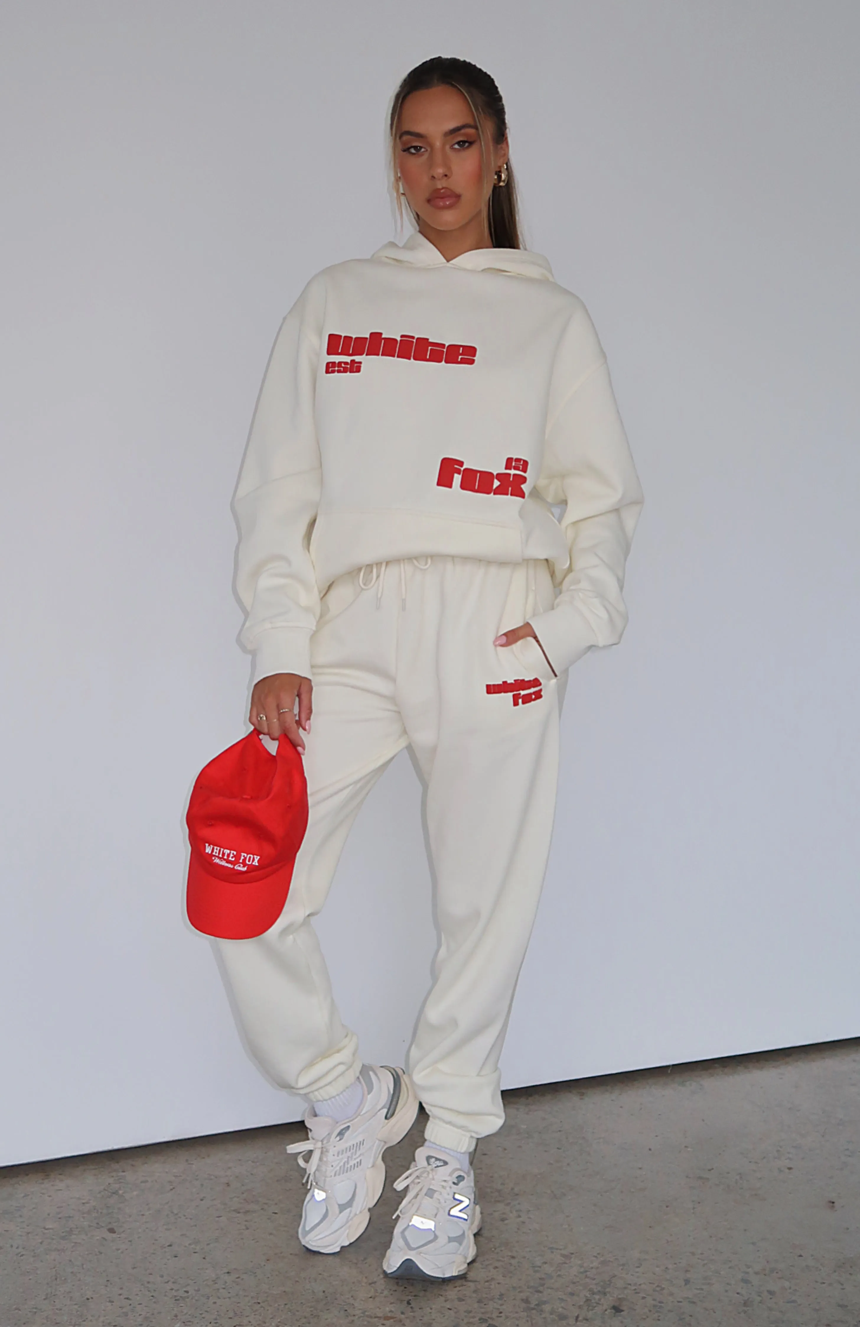 Meet At Our Spot Oversized Hoodie Cream sold by White Fox Boutique product image thumbnail 5