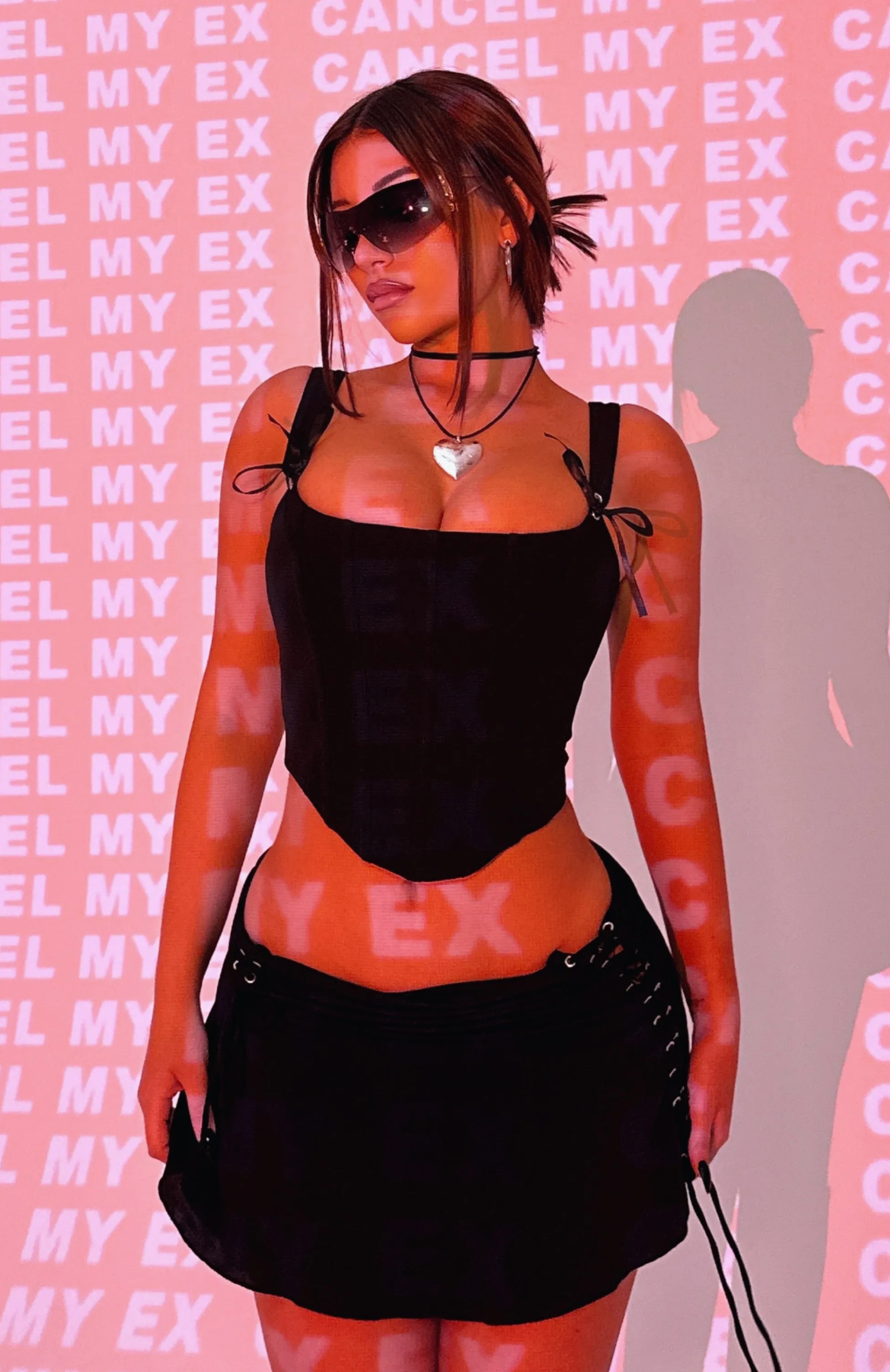 Toxic Tears Mini Skirt Black sold by White Fox Boutique product image thumbnail 5