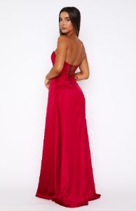 Feel Like Dancing Maxi Dress Red sold by White Fox Boutique